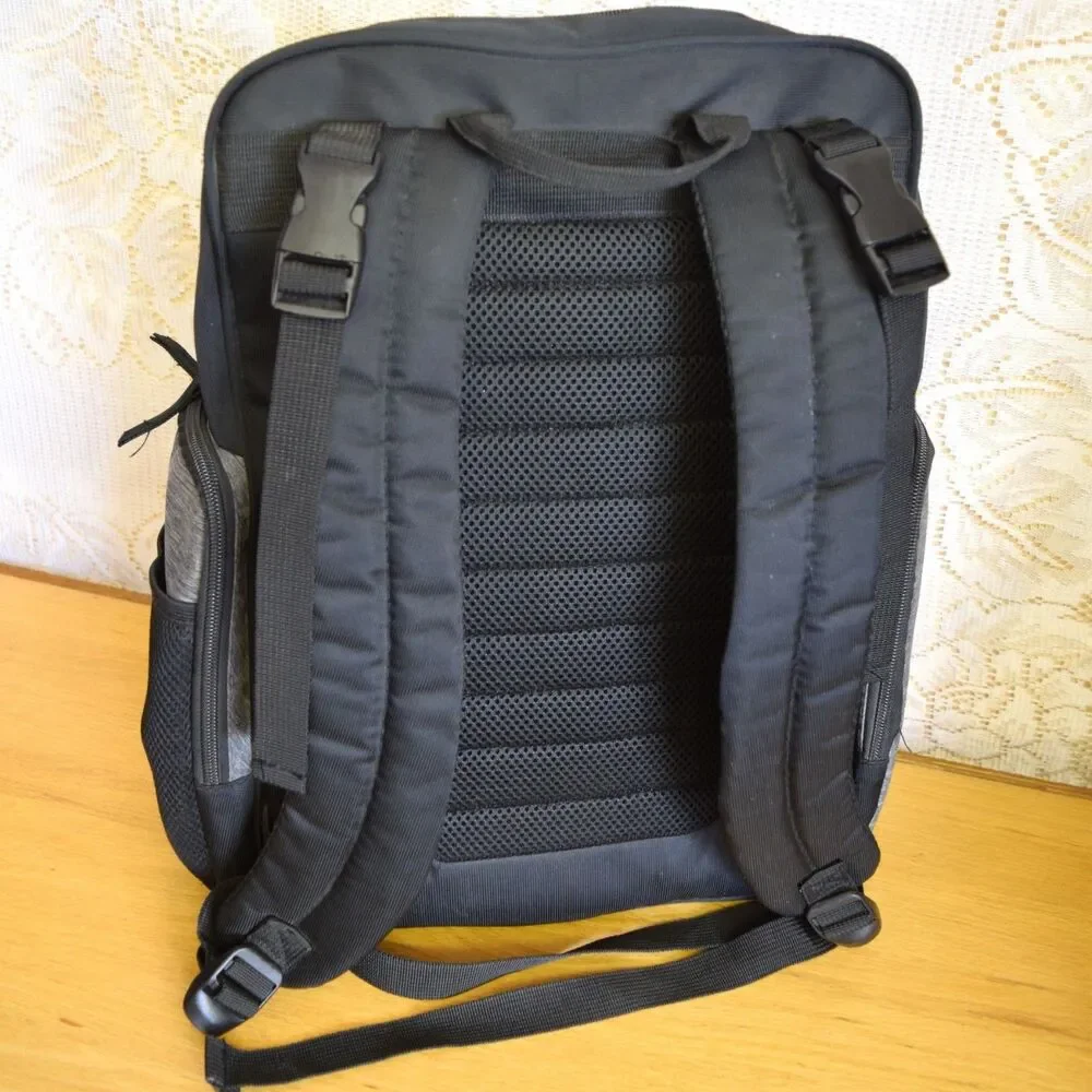 Eddie Bauer Atlas Sport Backpack Diaper Bag Baby Insulated Bottle Pocket Momcore